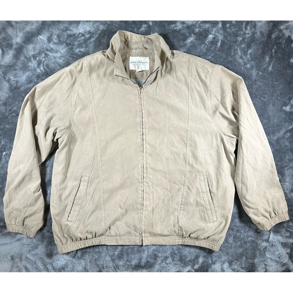 Norm Thompson Bomber Light Jacket Polyester Sz X Large Full zip